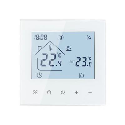 Inteligentni sobni termostat s protokolom Zigbee čiste bele/črne barve TDR89-ZB