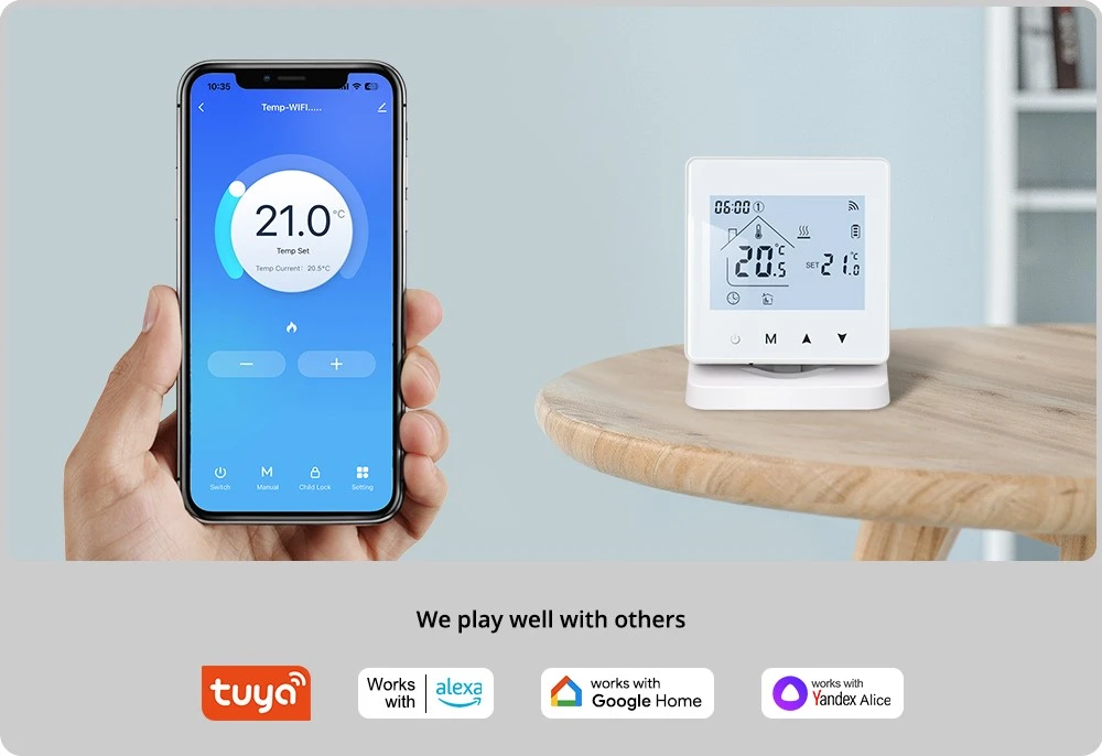 Tuya wifi wireless thermostat Tuya wifi wireless thermostat